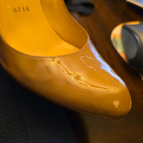 Christian Louboutin Fifille Simple Nude Patent Leather Pumps Eur. 36.5 - Picture 13 of 13